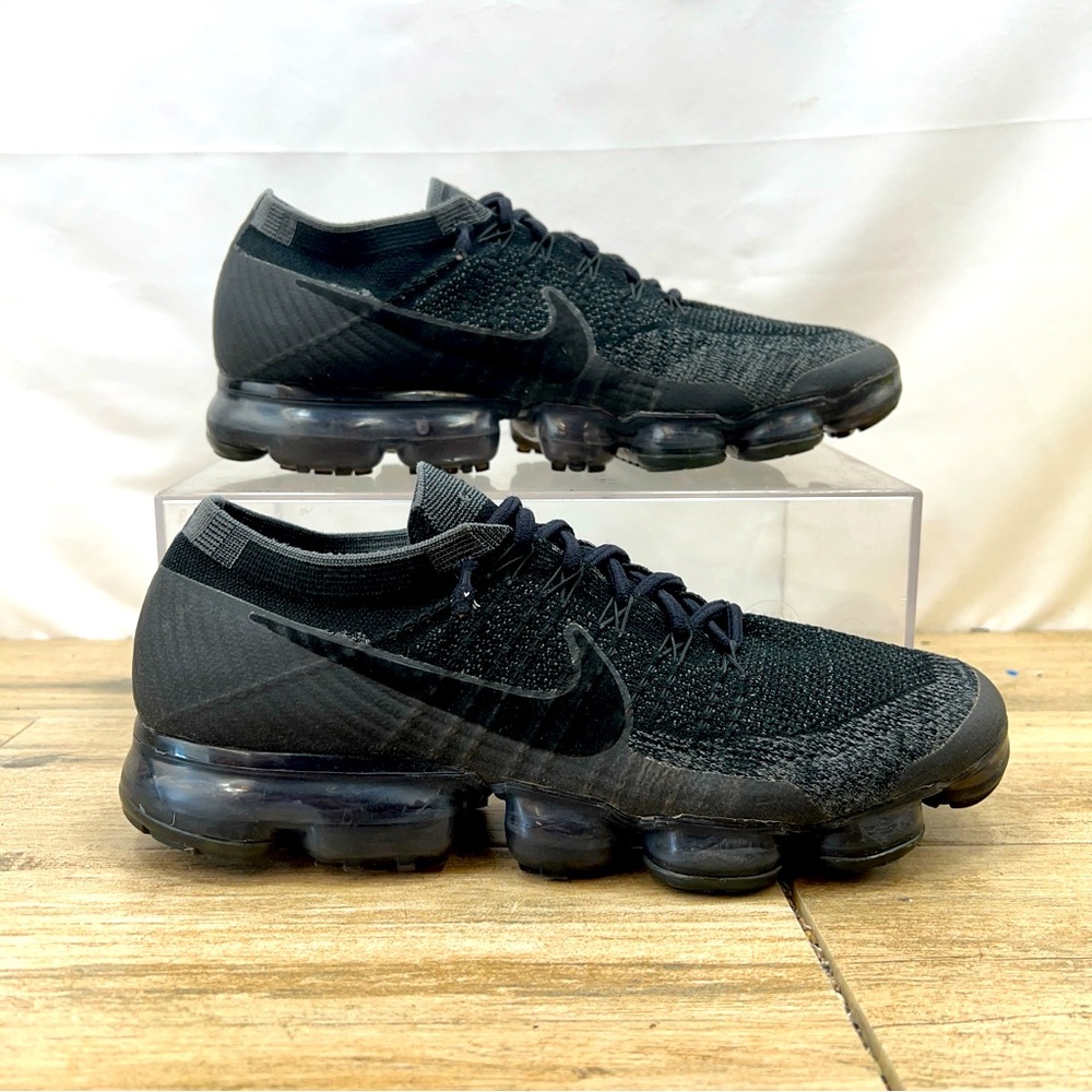 Nike Air Vapormax Flyknit 3 Triple Black Sneakers Shoes AJ6900-004 Size 12